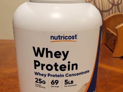 New, Sealed Nutricost Whey Protein Powder 5 LBS, Unflavored - Gluten-Free, Non-GMO