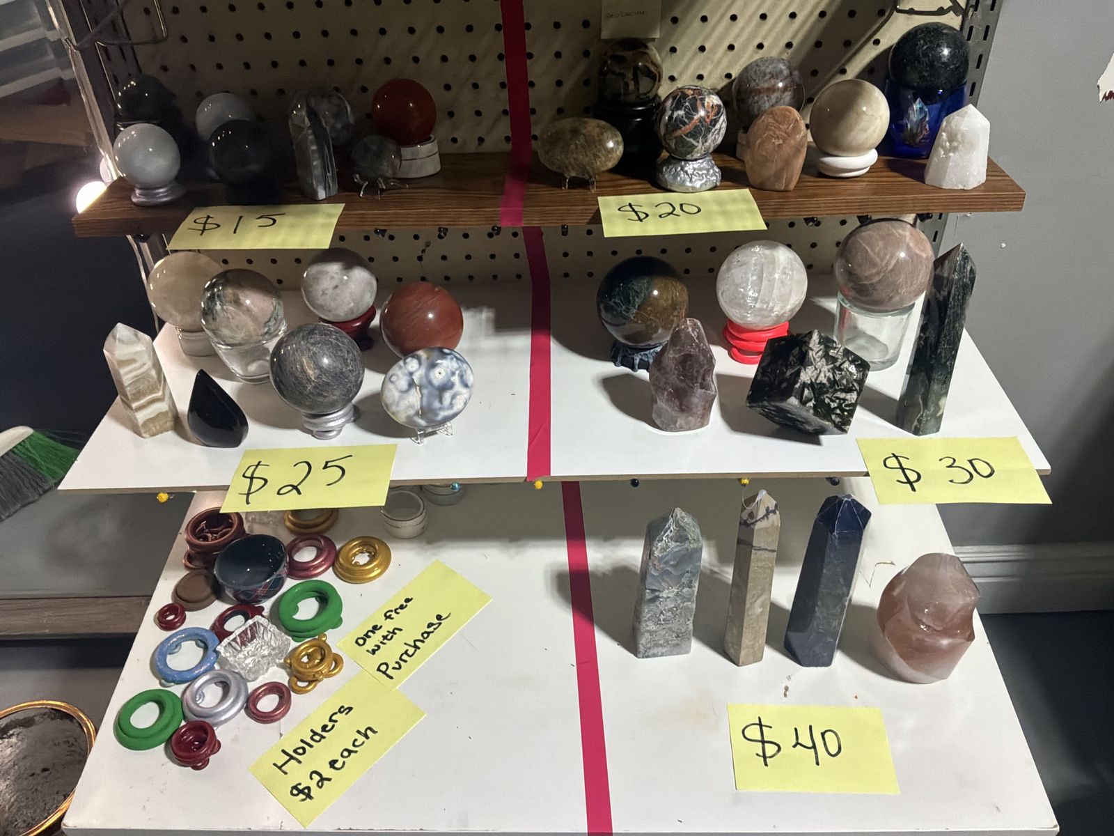 Rocks crystals and more