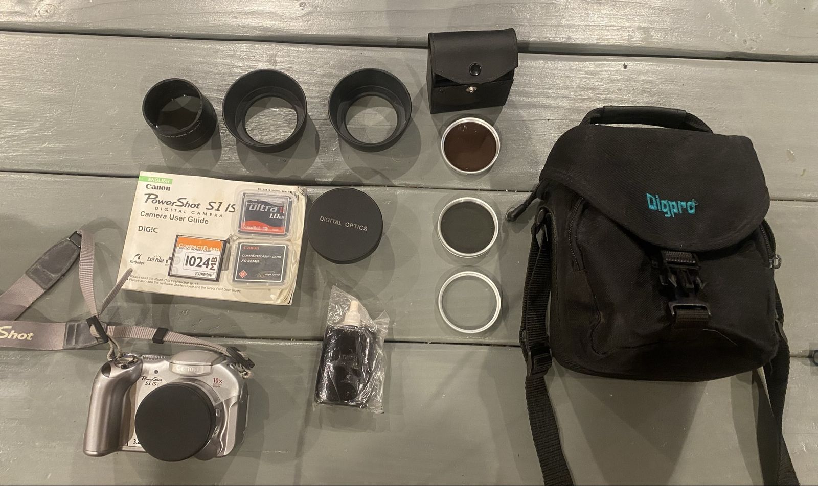 Canon PowerShot S1 IS Digital Camera 10x Optical Zoom with Accessories & Bag - Used