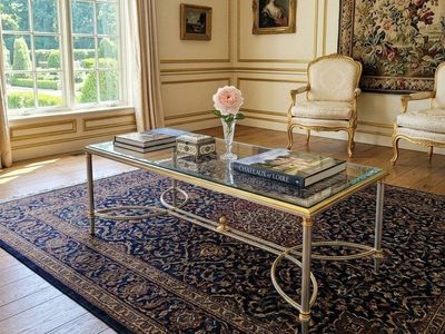 Gorgeous Vintage Glass Coffee Table