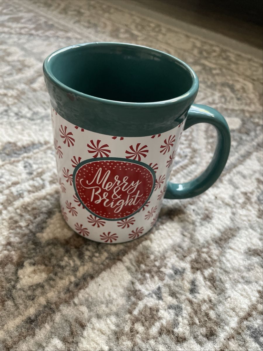 Merry And Bright Christmas Holiday Ceramic Mug