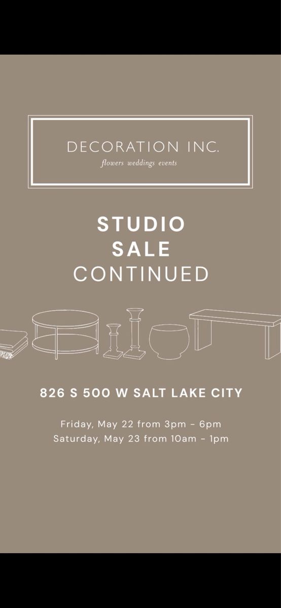 Studio Sale