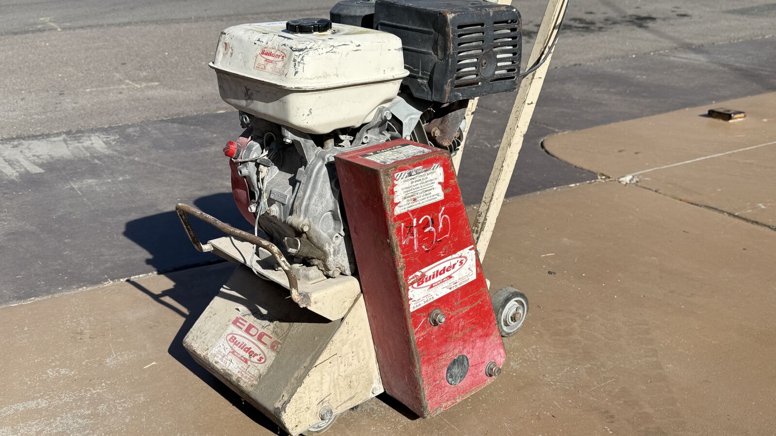 EDCO 8" walk-behind scarifier / Concrete-Surface Planer, model CPM 8-9H (gas).