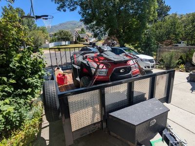 Trailer with ramp & rock shield!