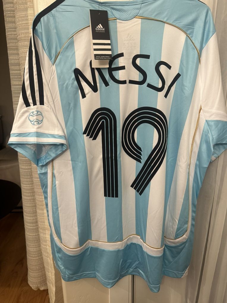 Messi #19 Argentina retro 2006 soccer jersey