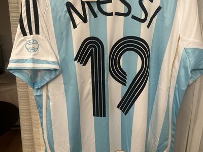Messi #19 Argentina retro 2006 soccer jersey