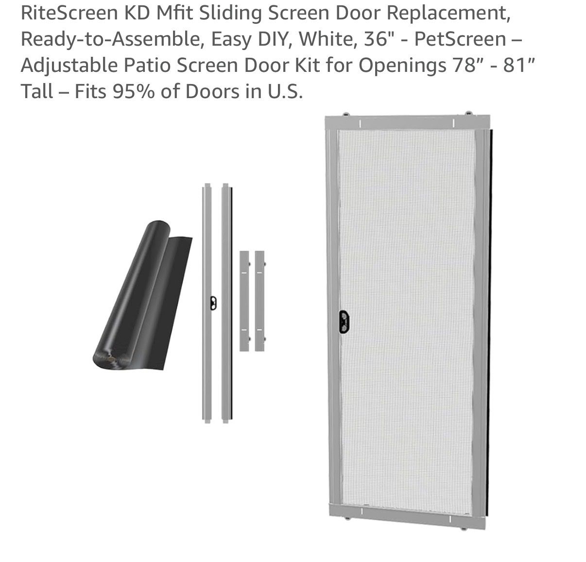 Brand new! Sliding Screen Door Replacement