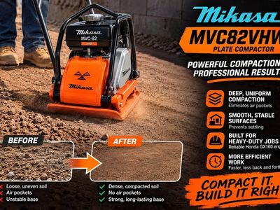 Mikasa MVC82VHW Plate Compactor $2,350