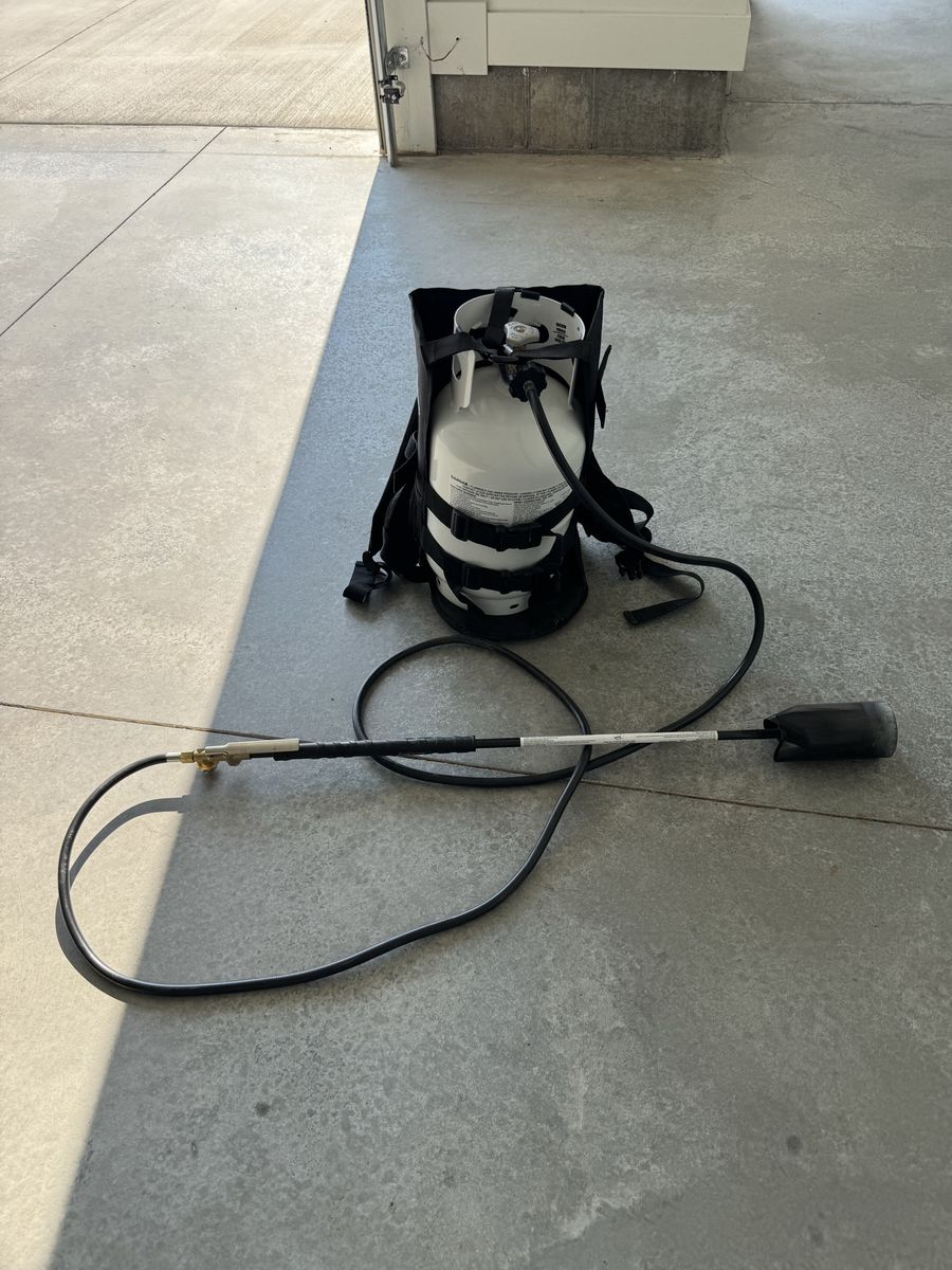Flame King Weed Torch with tank and backpack