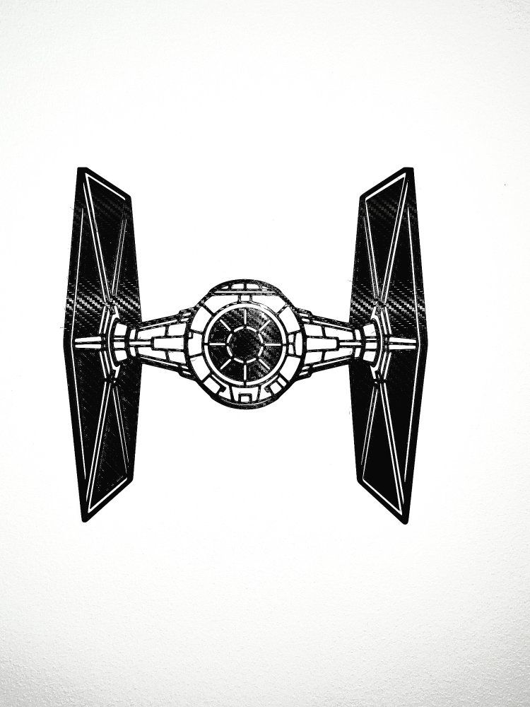 Star Wars Carbon Fiber Texture TIE Fighter