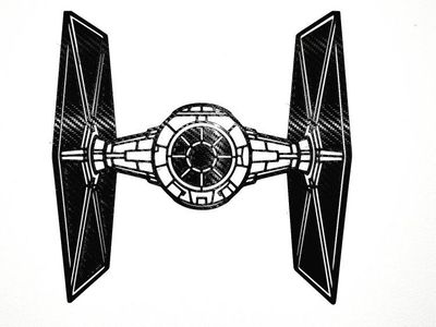 Star Wars Carbon Fiber Texture TIE Fighter
