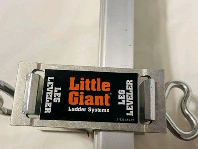 Little Giant Ladder Systems Leg Leveler Ladder Accessory, Aluminum/Orange Model #12106