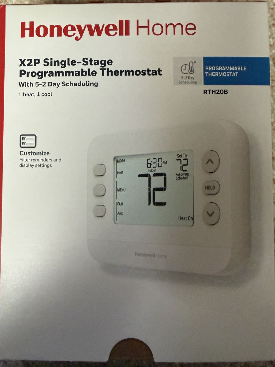 Honeywell X2P 5-Day programmable thermostat