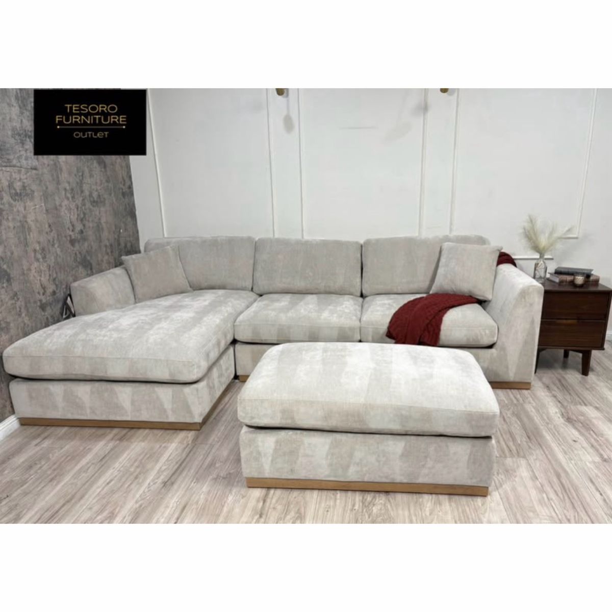 HENREDON CALEY SECTIONAL REVERSIBLE CHAISE