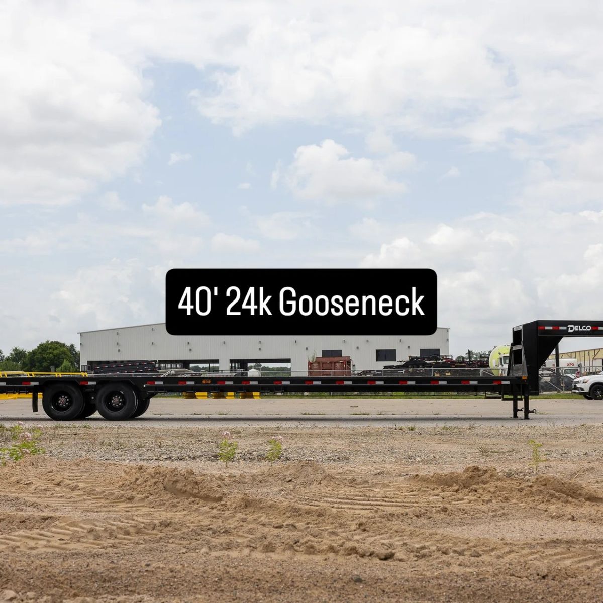 24K Delco 40' Gooseneck Flatbed Deckover