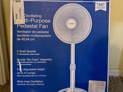 New Lasko Oscillating Pedestal Fan