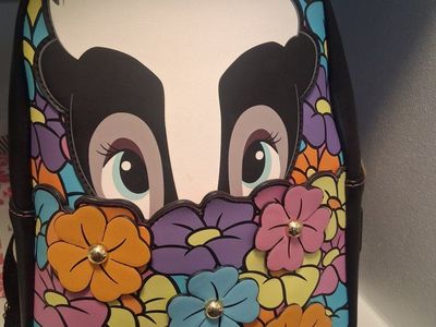 Disney Loungefly Flower Floral Mini Backpack Bag