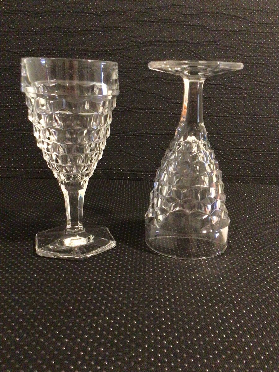 Fostoria American Vintage. clear glass water goblets 10 available