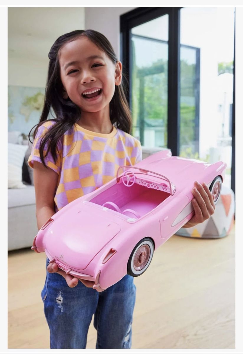 Hot Wheels RC Barbie Corvette Remote Control Car from Barbie: The Movie