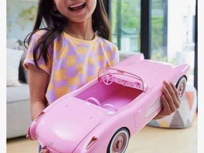Hot Wheels RC Barbie Corvette Remote Control Car from Barbie: The Movie