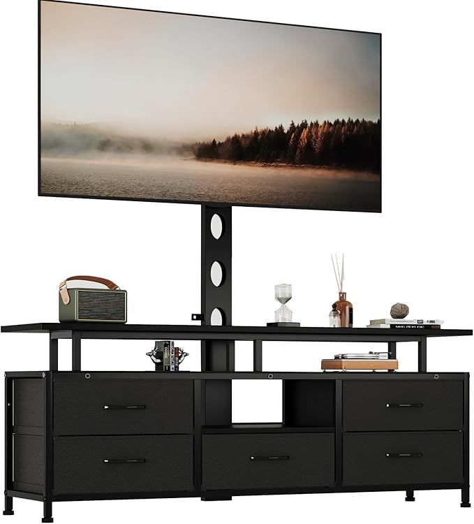 TV Stand / Entertainment Center with Mount for 32-75 Inch TVs