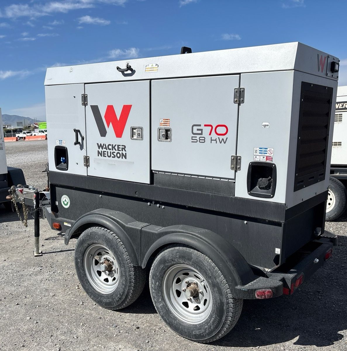 2023 Wacker Neuson G70 Towable, Diesel Generator 