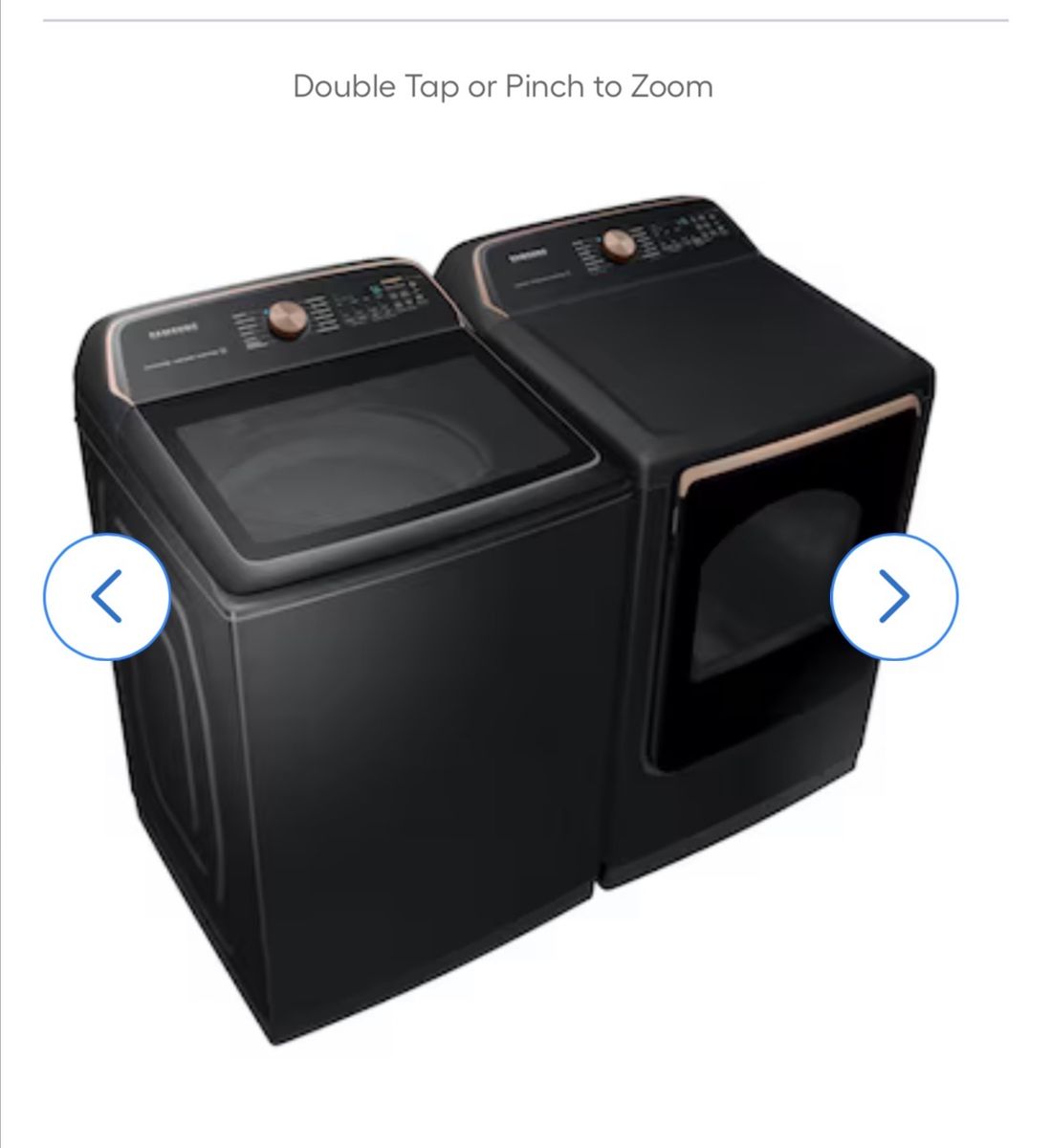 Samsung limited edition washer dryer set