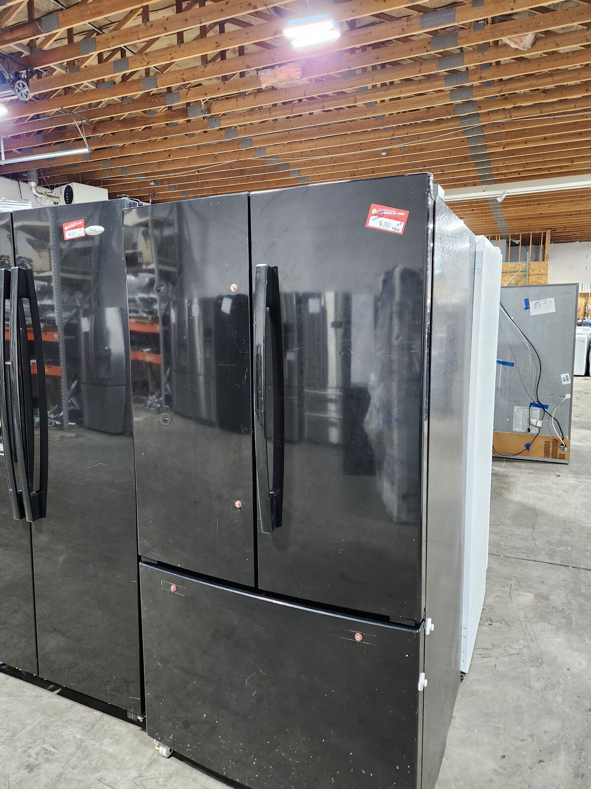 LOW PRICE! WHIRLPOOL GLOSSY FRENCHDOOR FRIDGE W-WARRANTY