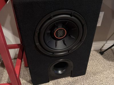 10!inch JBL subwoofer with pioneer amplifier