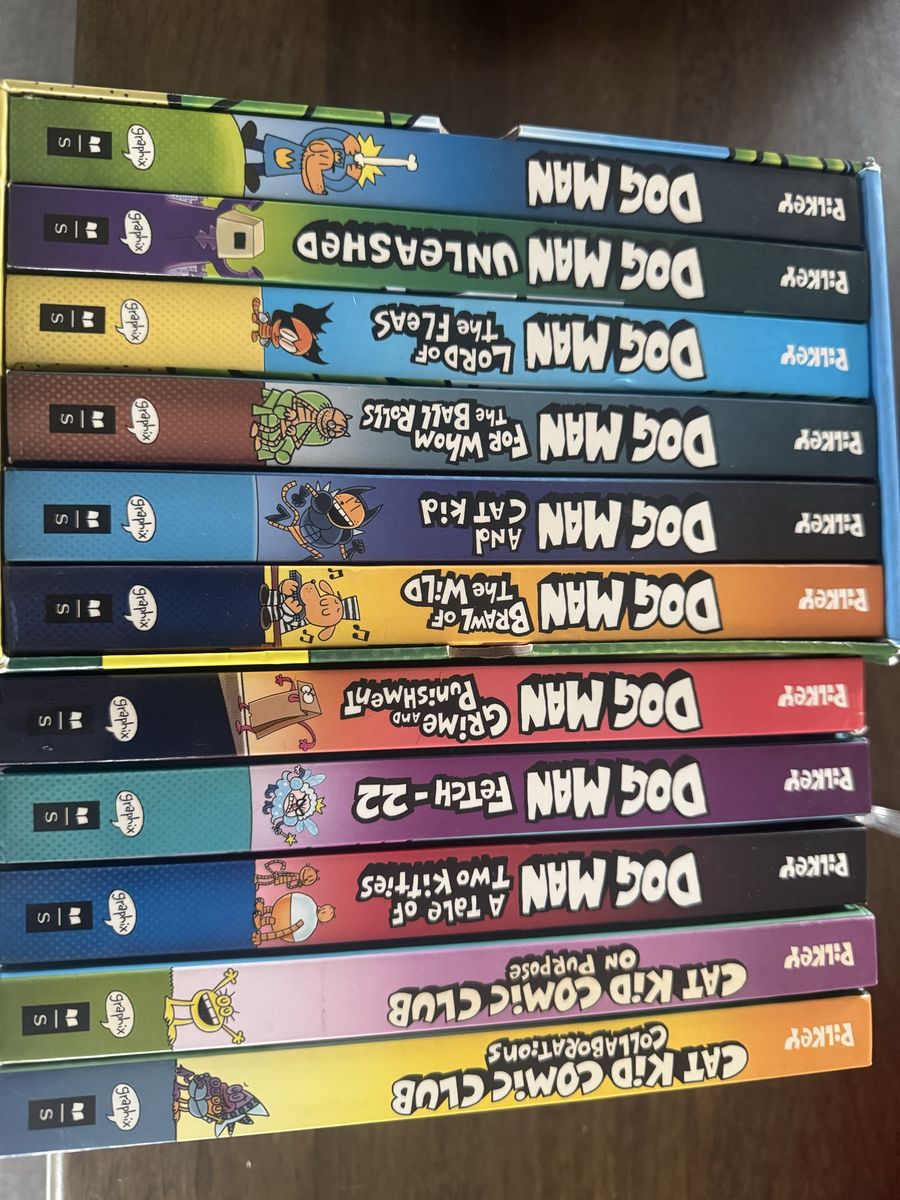 11 hardcover Dog Man books