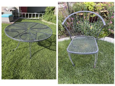 Last Of My Woodard Vintage Patio Furniture For Sale! See description for details.
