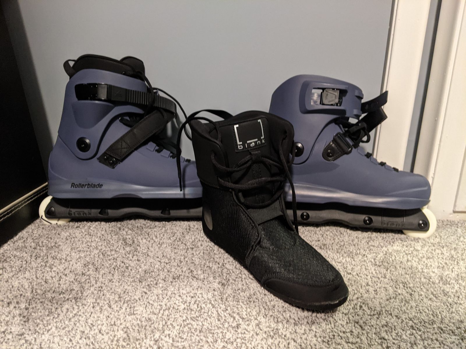 Rollerblade Blank Team Grey Inline Skate Aggressive *New*