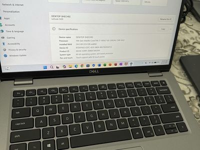 Dell Touch Laptop i7 Core 11th Gen 24 GB RAM SSD