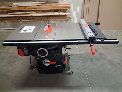 Professional 1.75 HP SawStop Table Saw w/ Mobile Base (Barely Used)