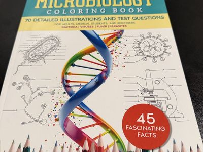 Microbiology Coloring Book by Medbooks Corner Publishing - 70 Illustrations & Test Questions