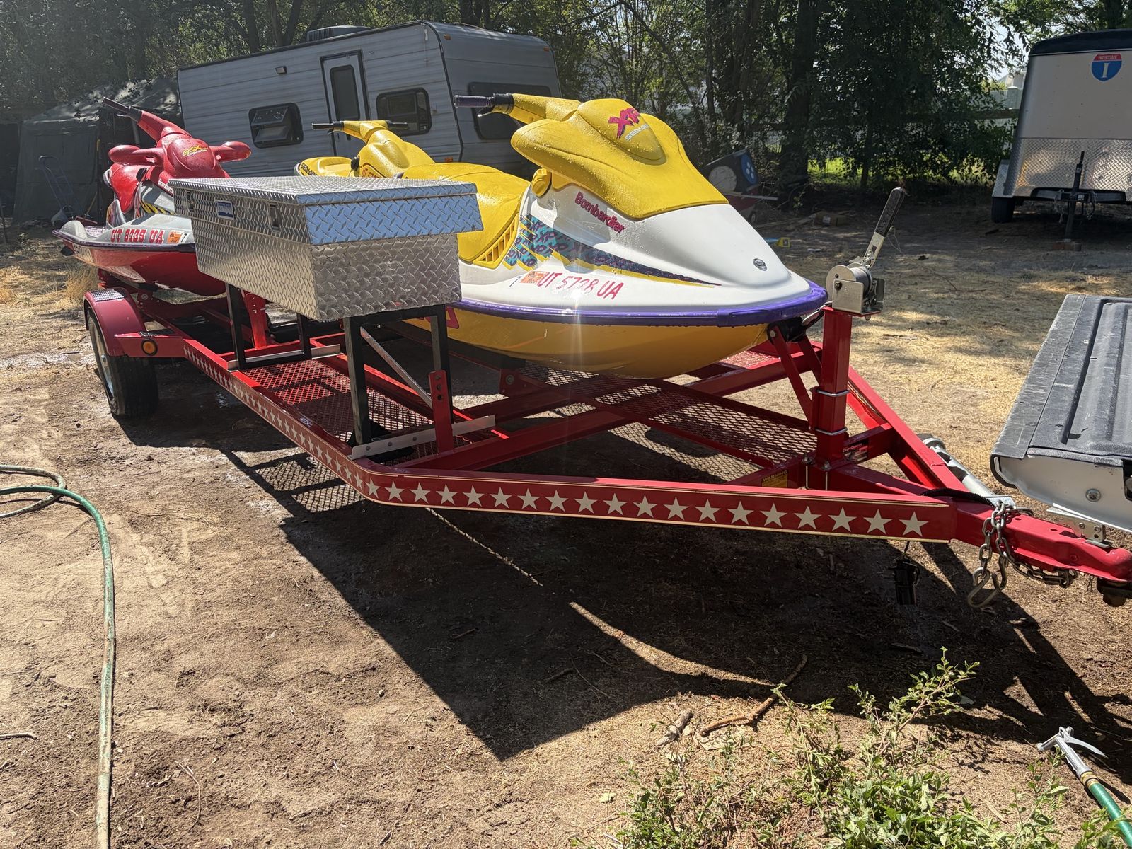 Jet ski trailer 3 place