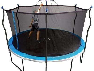 Sportspower Bounce Pro 14' Trampoline with Heavy Duty Basketball System
