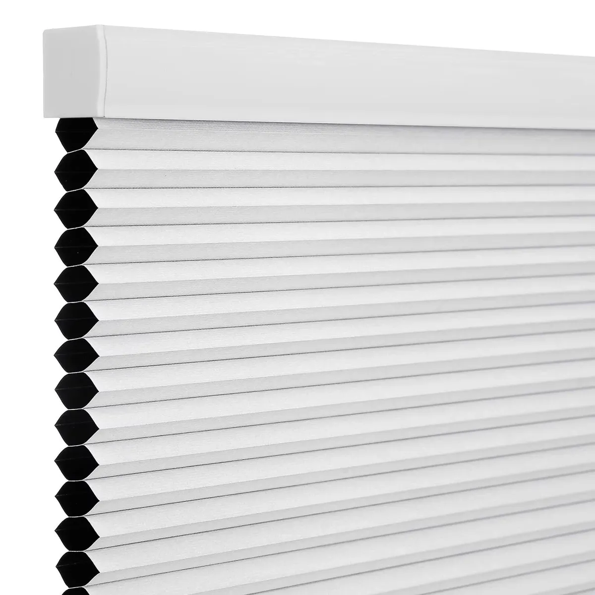 Cordless Blackout Cellular 27x72 inches Honeycomb Window Blinds Room Darkening White