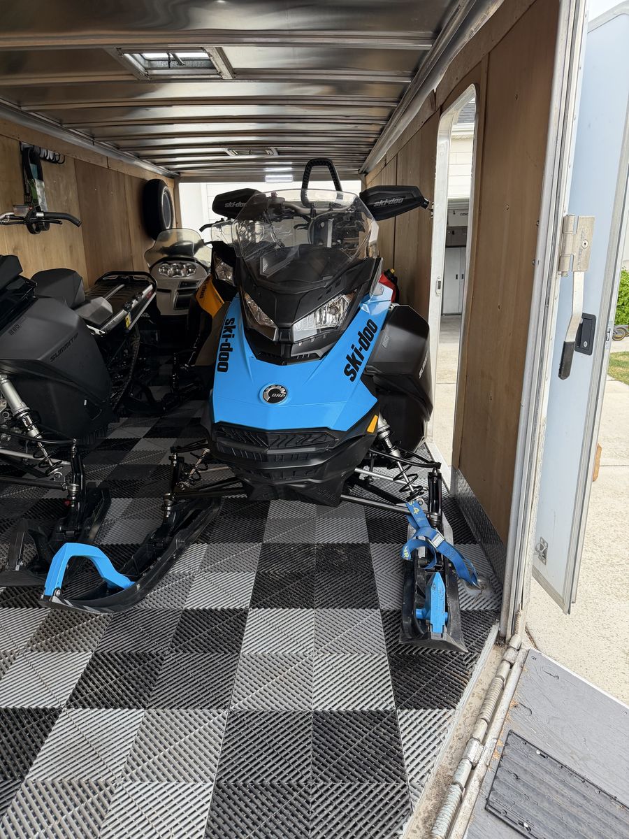 Ski-Doo Snowmobile Package And Featherlite Trailer