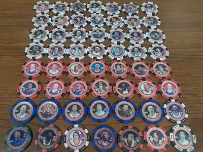 2005-06 Topps NBA Collector Chips Lot – 68 Total! Stars, Rookies, Legends, Serial-Numbered Parallels & More!