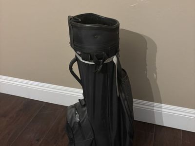 Gemini Golf Cart Bag with Push Cart, Black, Made in USA