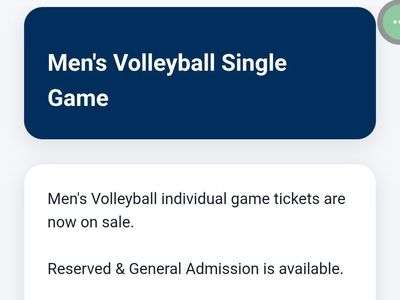 BYU MEN'S V-BALL TICKETS (Fri. 3/20/26)