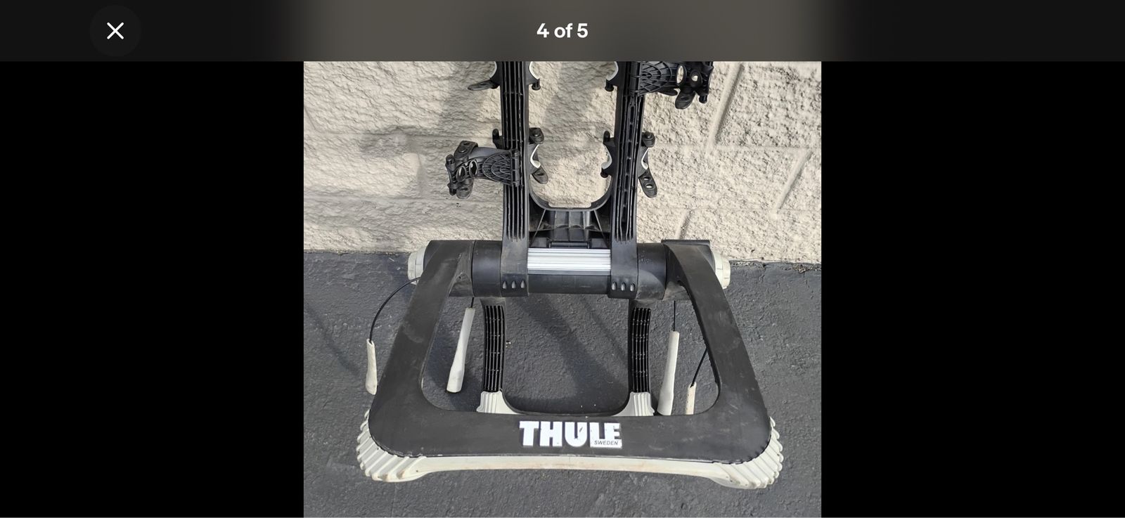 Thule Raceway Locking Rear Trunk Mounted 2 Bicycle