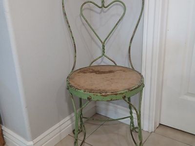antique ice cream parlor chair
