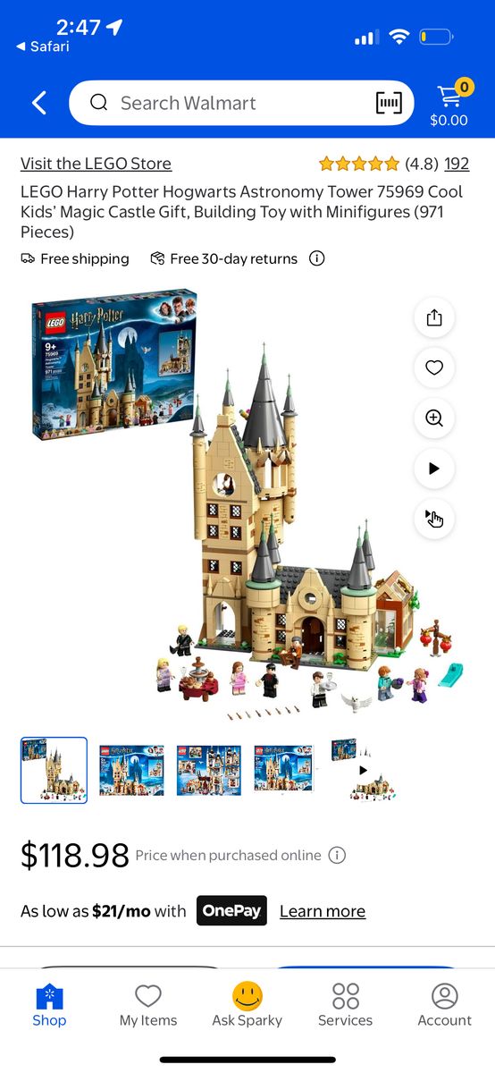 Lego Hogwarts Astronomy Tower