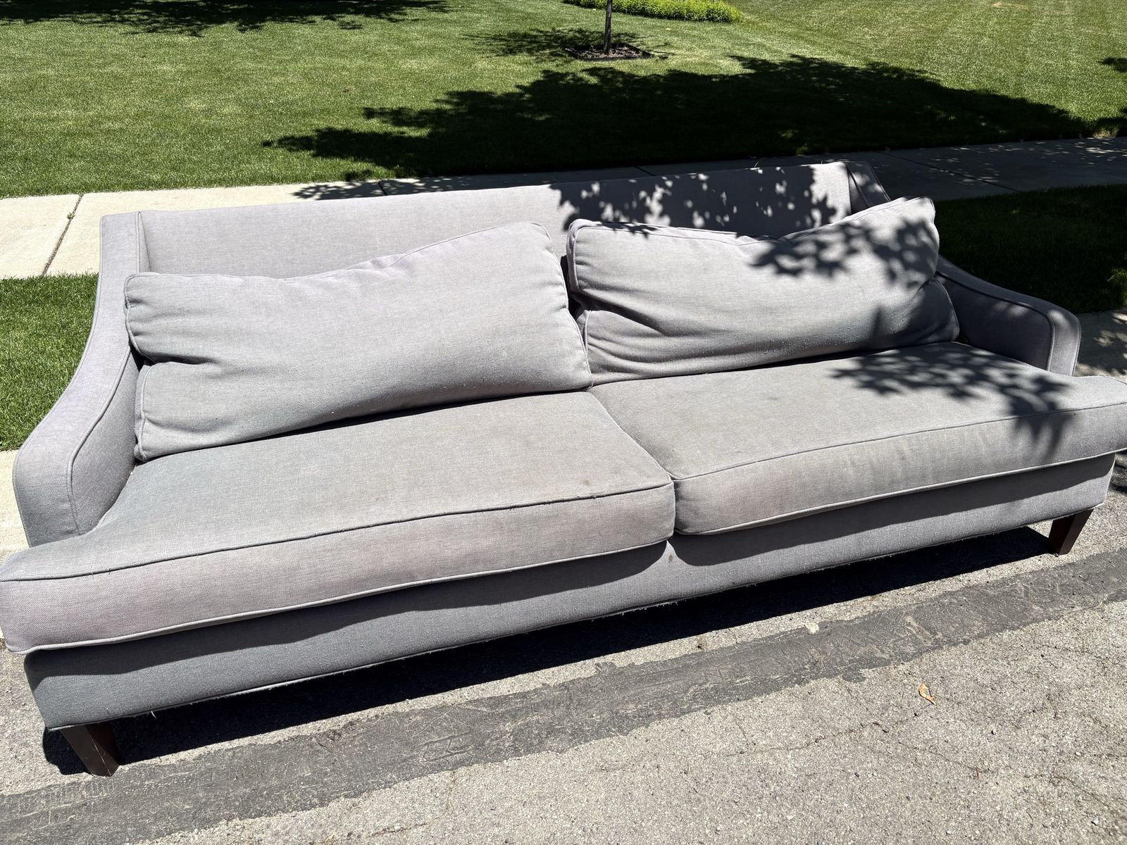 Gray Sofa - Needs Cleaned