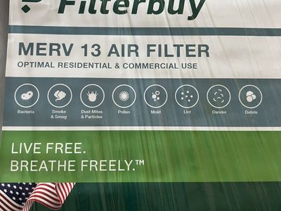 Filterbuy Air Filters 16x25x5 Merv 13 Pack of 4
