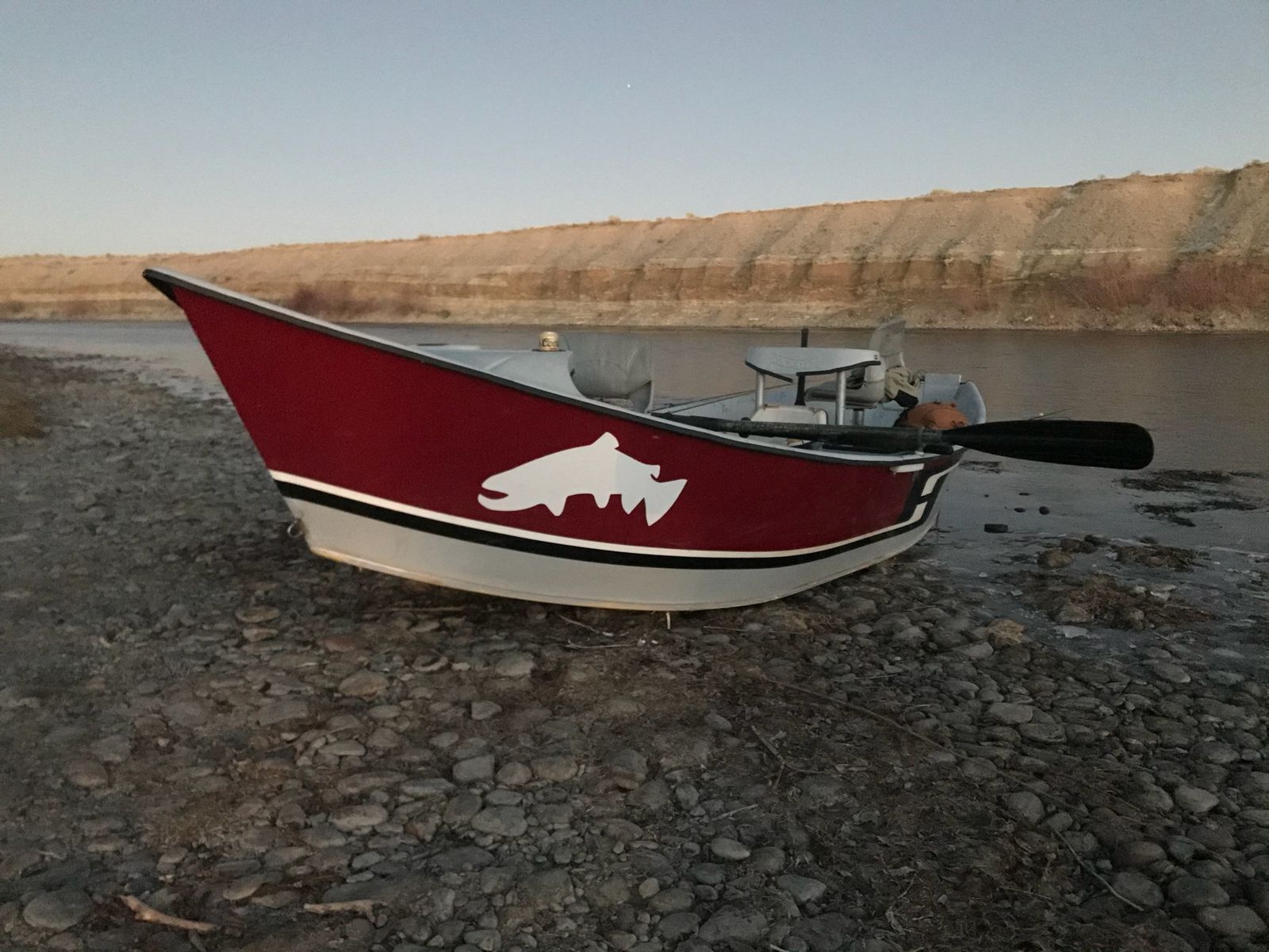 Hyde 16’ high side Drift Boat - Oars and trailer Included, Ready for the Water