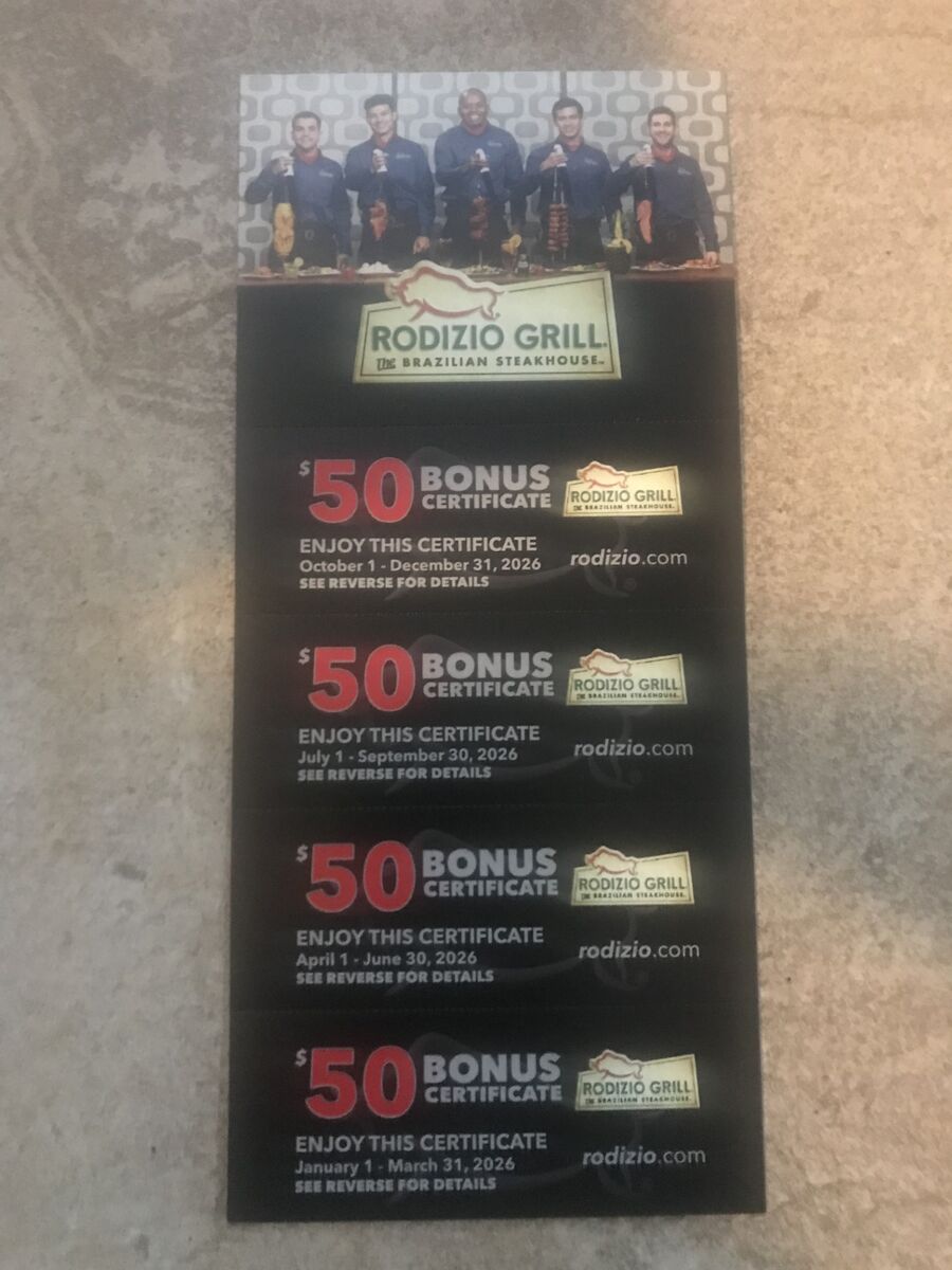 Rodizio Grill Gift Certificate