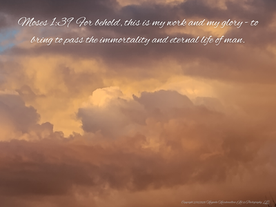 Moses 1: 39 - Acrylic Print